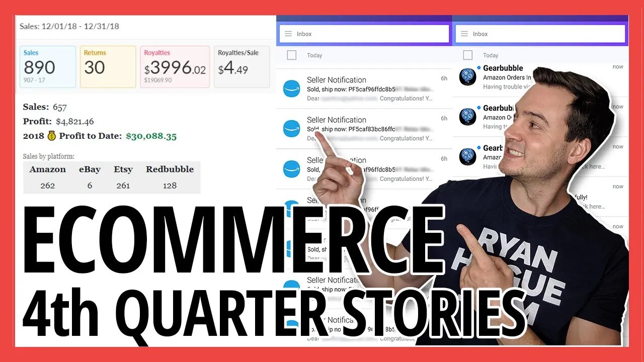 Q4 Sales Stories 💸 E-commerce, Amazon FBA / Merch, Print on Demand Seller