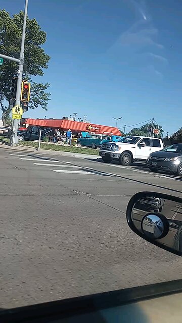 classic cars over at Hardee's today