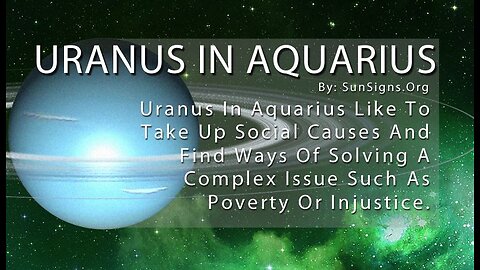 Uranus in Aquarius - William Donahue