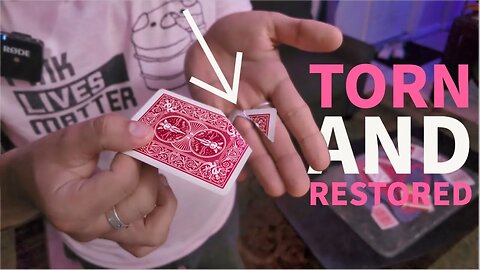 TORN and RESTORED Card Trick -Tutorial