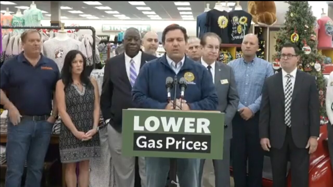 Gov DeSantis Proposes Gas Tax Relief For Florida