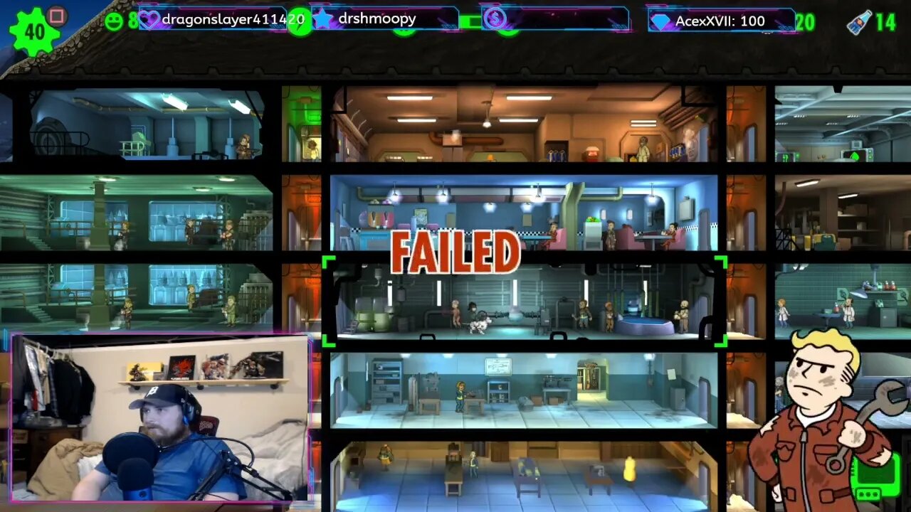 Fallout Shelter Ep. 7 Questing & SPECIAL Complete! |Twitch Stream Highlight| Aqua Streams PS5 Games!