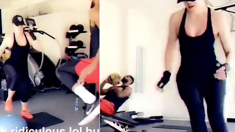 Khloe & Tristan SWEAT Together!