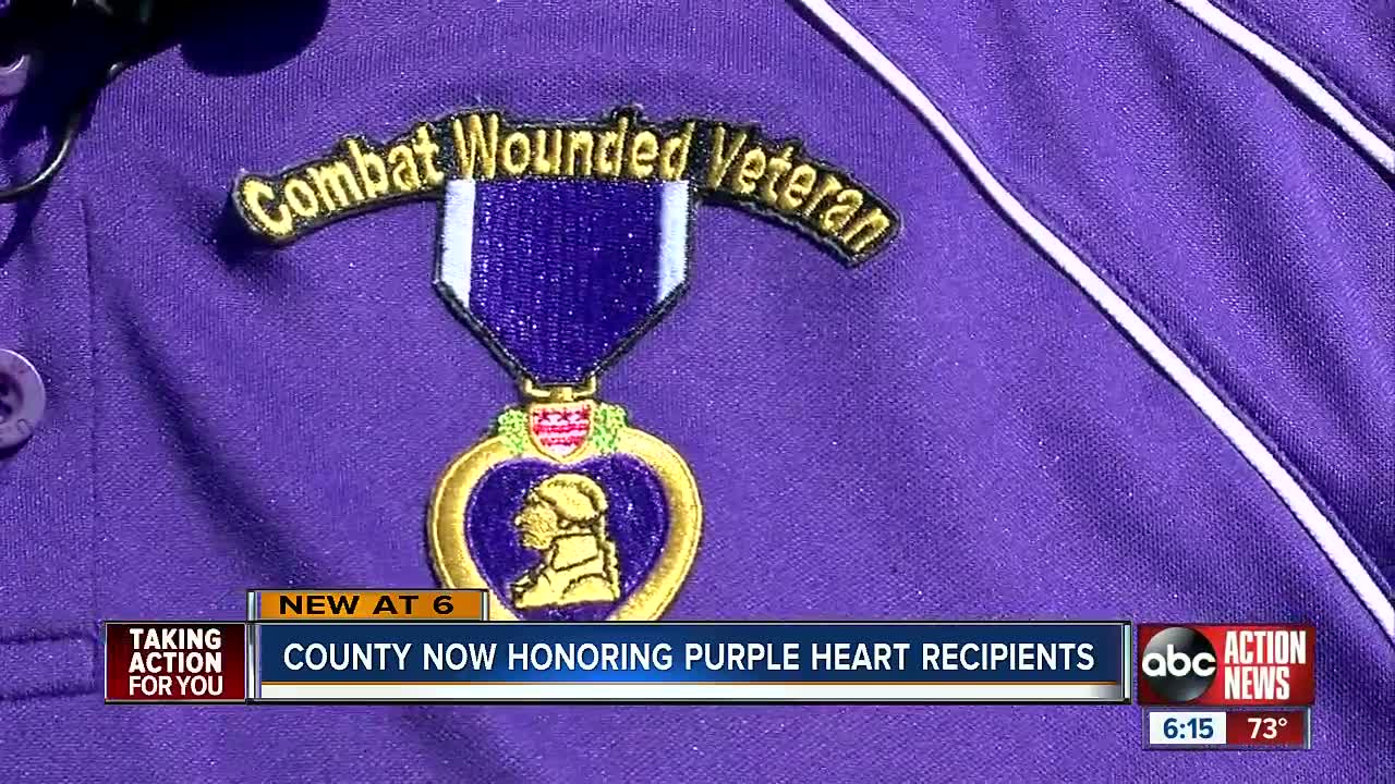 Hernando County honors Purple Heart recipients by unveiling first road sign