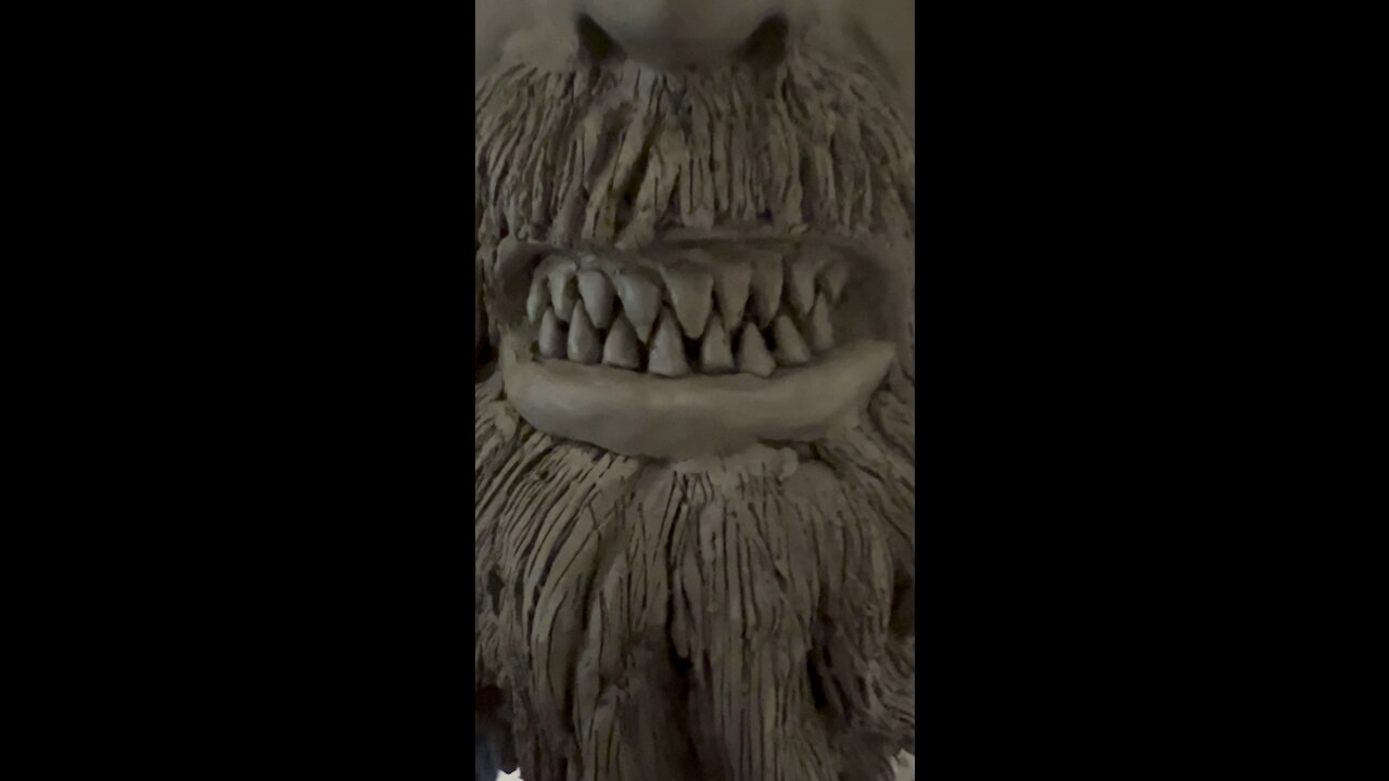 My new Krampus mask sculpture