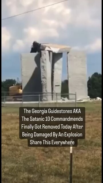 US Civil War Part 2 BEGINS; Georgia Guidestones DESTROYED FU globalist PC Poison Cult SCUM