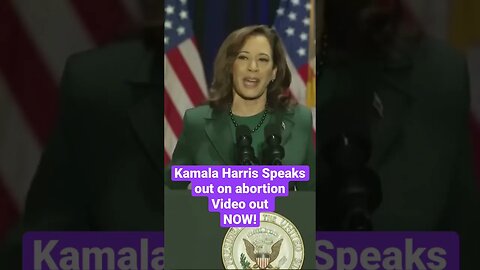 Kamala Harris Speaks out on Abortion #kamalaharris #kamala #abortion #shorts