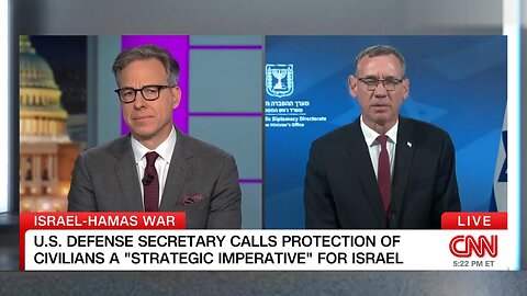 CNN Jake Tapper to Israeli official in polite diplomatic language: "Don´t shit me"