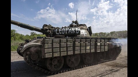 Dron lancet ruso impacata un tanque de la OTAN/Ucrania