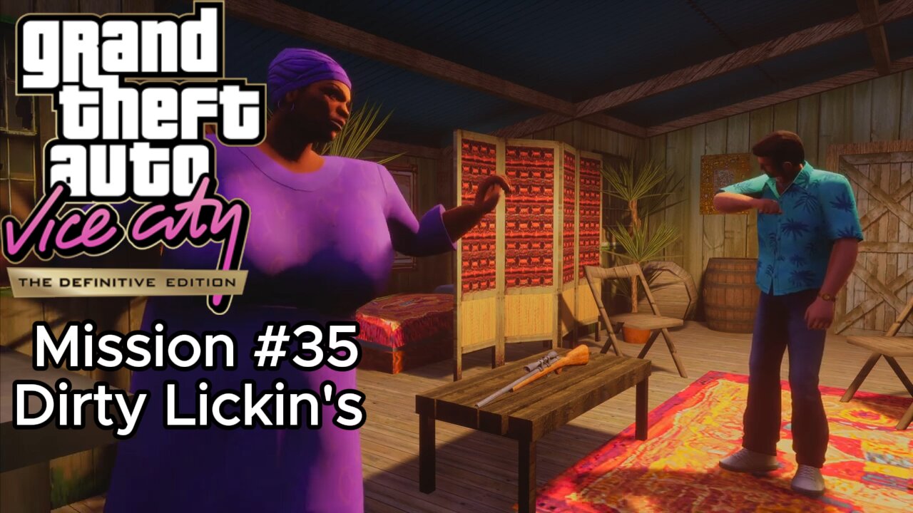 GTA Vice City Definitive Edition - Mission #35 - Dirty Lickin's [No Commentary]