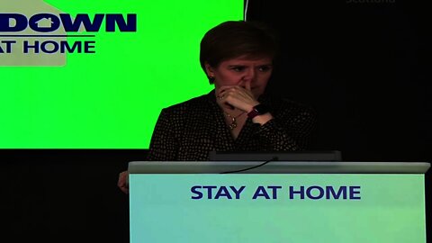 Did Nicola Sturgeon Pick Her Nose Roll It Up & Flick It During The Daily Briefing ? 😂😂😂