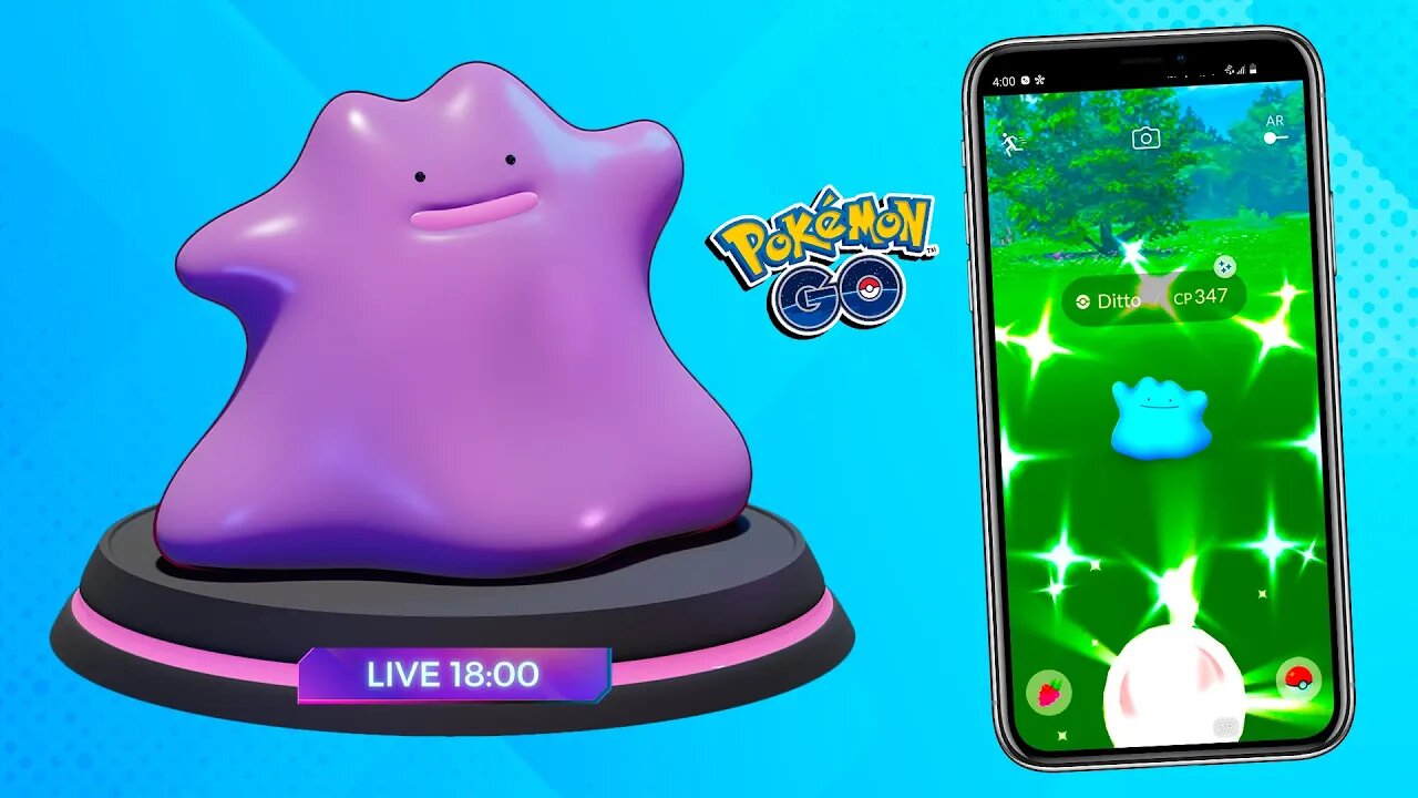 🚶 LIVE ATÉ CAPTURAR UM DITTO! Ditto Shiny?! Live na RUA! Pokémon GO