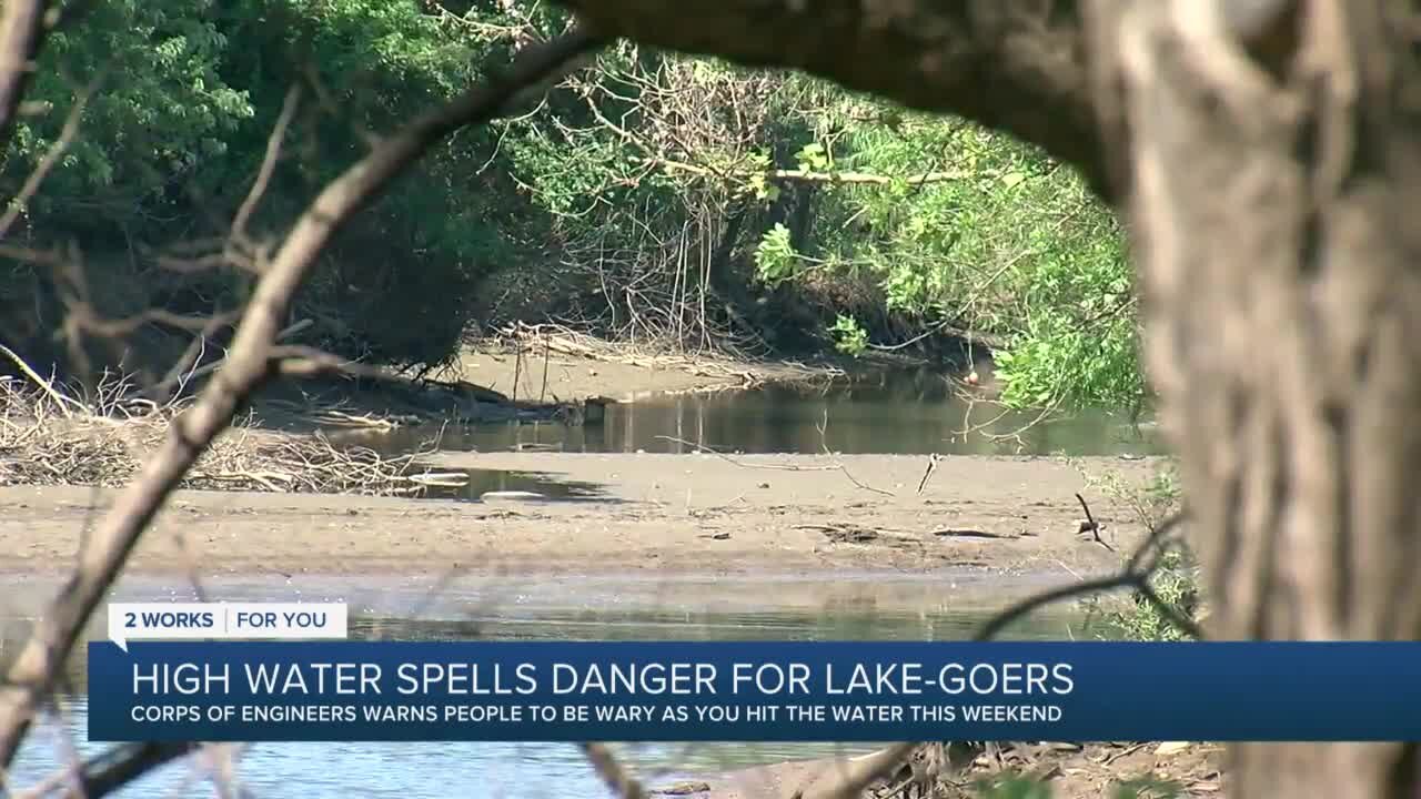 Fort Gibson Lake officials urging caution with high lake levels