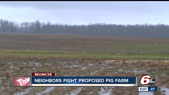 Neighbors fight a proposed pig farm in Muncie