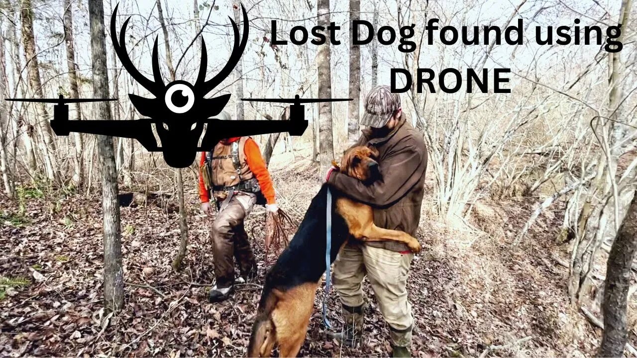 Lost Blood Hound Found Using Thermal Drone (Drone Deer Recovery)