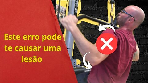 Puxada alta: este erro pode lesionar seus ombros