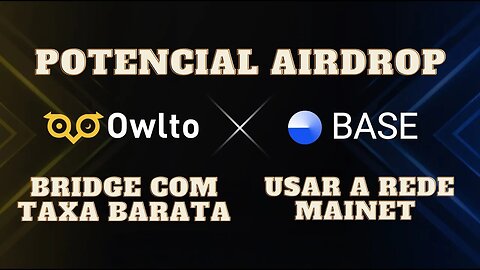 AIRDROP BASE MAINET REDE JÁ FUNCIONANDO! A HORA DE SE GARANTIR PARA UM FUTURO AIRDROP É AGORA