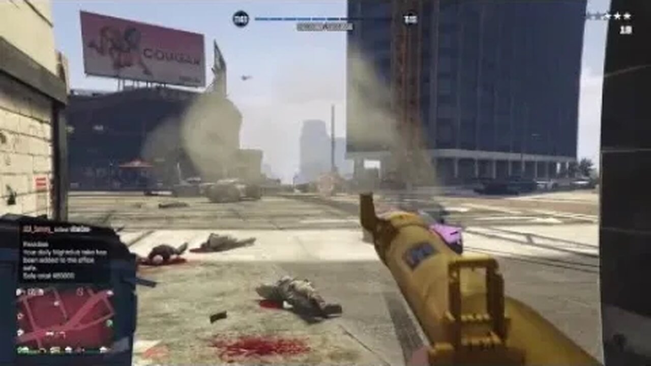 USA_Sammy_ getting mugged by a semi-pro player, DaeDae, in GTA 5 Online on PS4