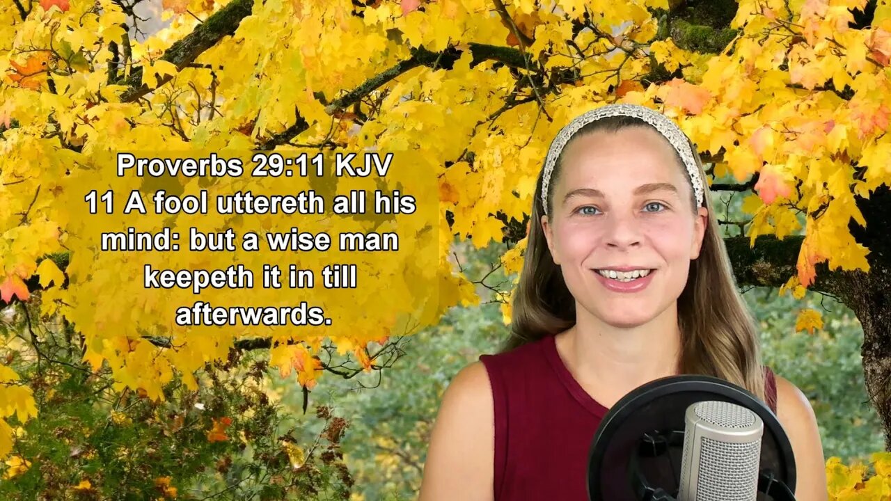 Proverbs 29:11 KJV - Slow to Wrath, Wisdom, The Mouth - Scripture Songs