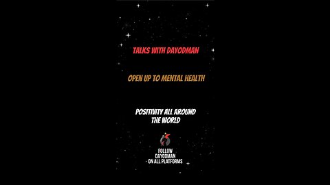 Open Up To Mental Health #dayodman #mentalhealth #opening #awareness #eeyayyahh