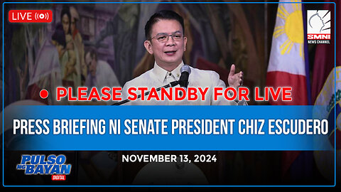 LIVE | Press briefing ni Senate President Chiz Escudero | November 13, 2024