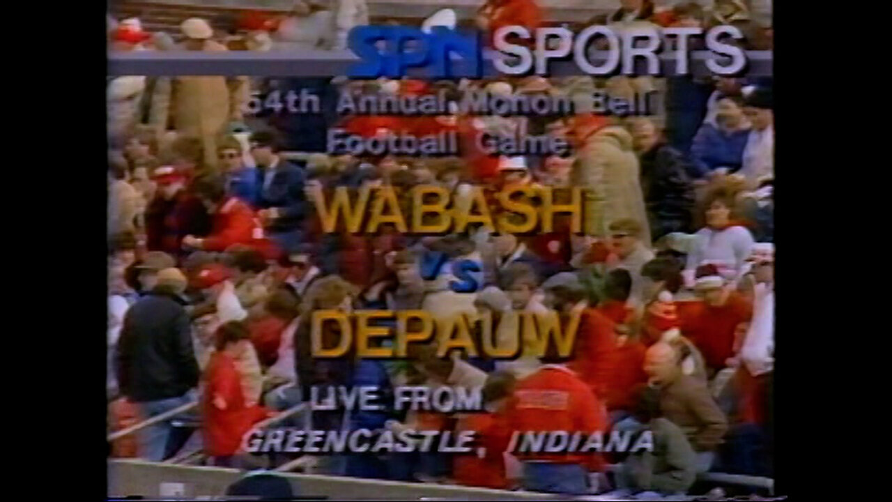 November 9, 1985 - Wabash College at DePauw University: The Monon Bell Classic