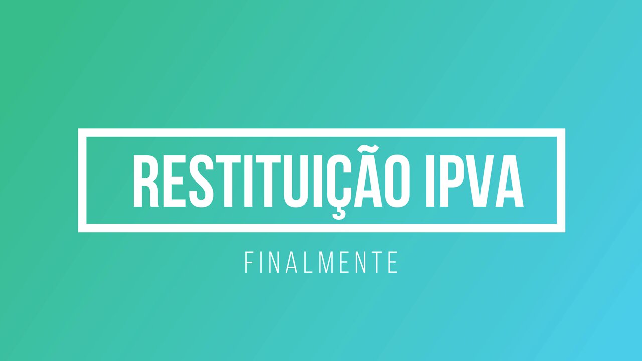 Restituição IPVA na Cidade de São Paulo