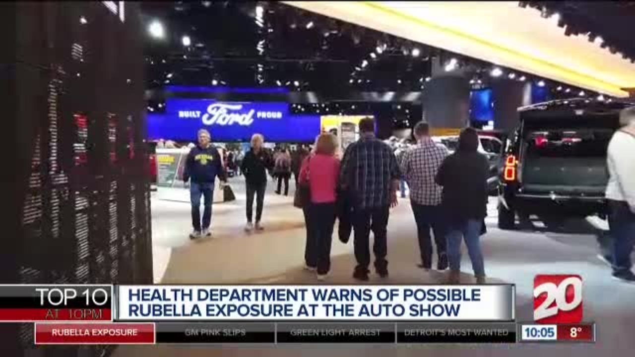 State of Michigan warns of rubella exposure at North American International Auto Show