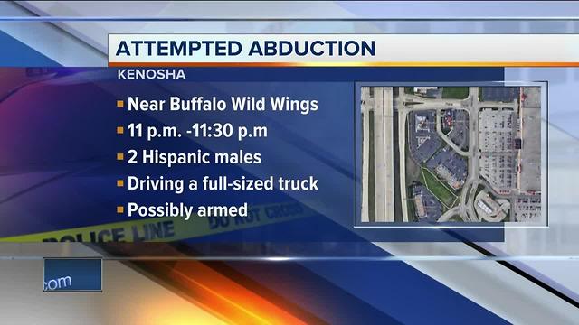 Kenosha police seek two suspects involved in attempted abduction near Buffalo Wild Wings restaurant