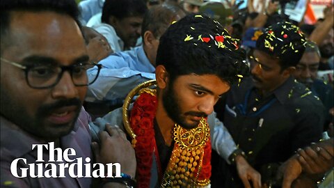 World chess champion Gukesh Dommaraju mobbed at Chennai airport