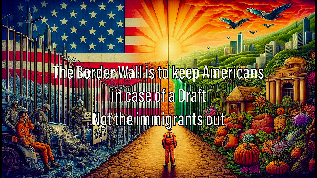 The Border is to keep Americans from leaving the USA when the draft starts