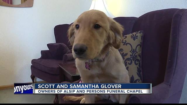 Comfort dog provides support at Alsip & Persons