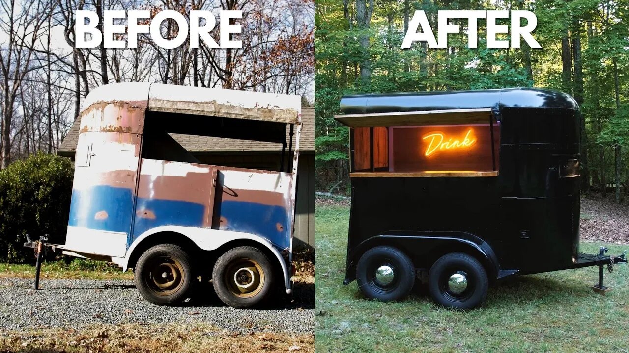 Abandoned Horse Trailer Restoration - Start to Finish