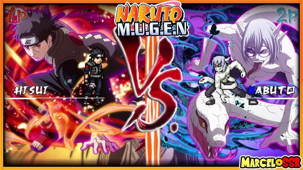 Shisui & Temari Vs. Kabuto Sennin & Iwabe - Naruto M.U.G.E.N