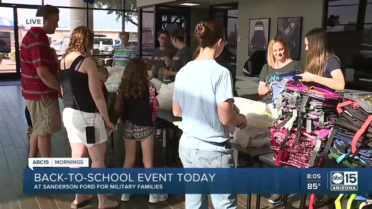 Sanderson Ford hosting back to school event for military families