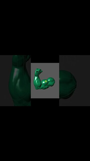 Muscle arm Iron Lion 3D Zbrush Model
