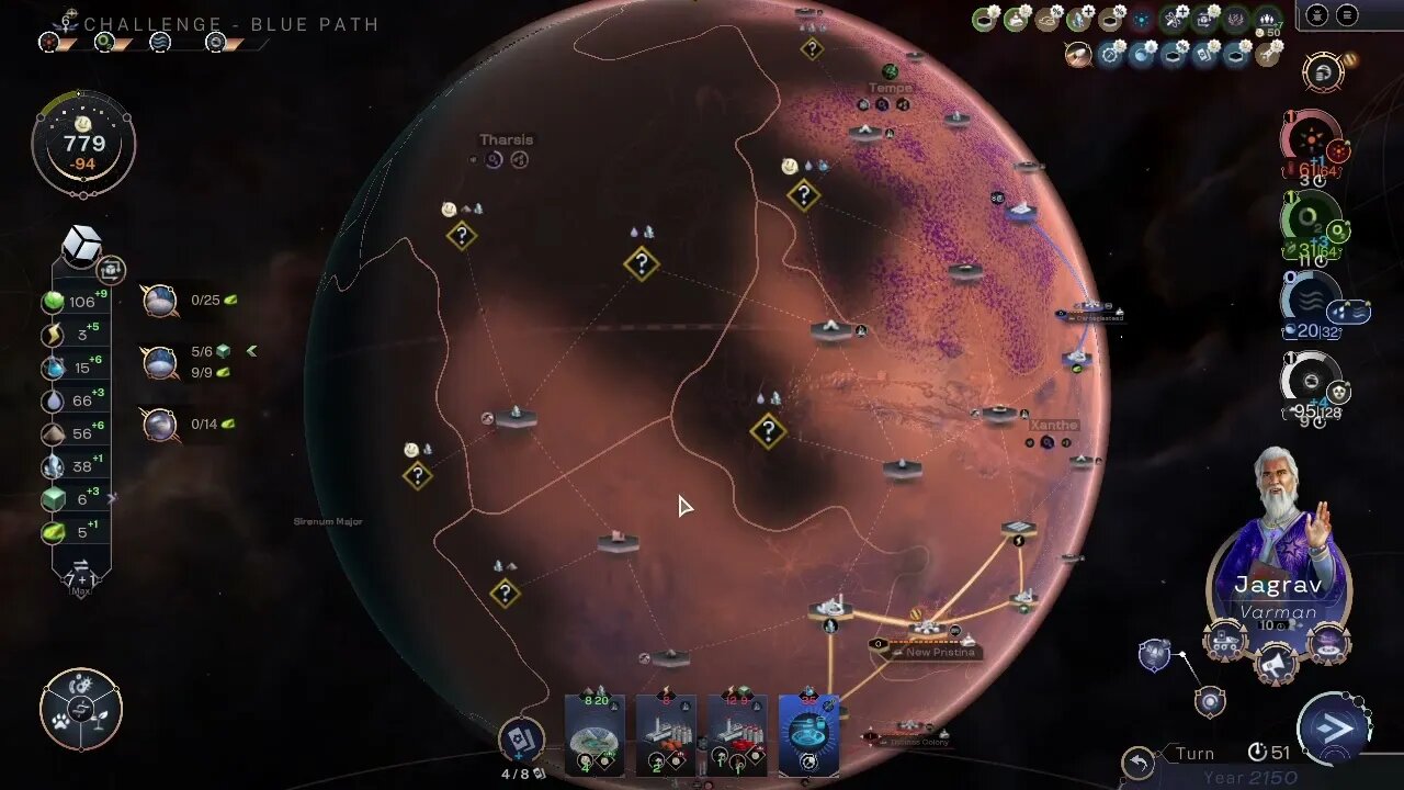 Terraformers; Week 43 Challenge, part 6; Blue Mars, life appreciation, trade boost, & tech boost