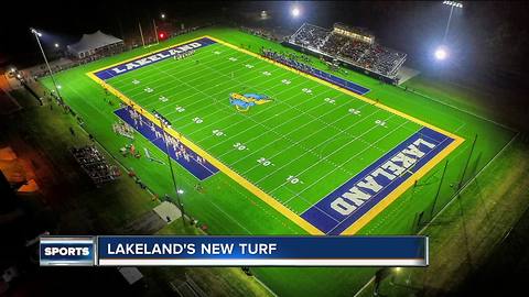 Lakeland University shows off new turf