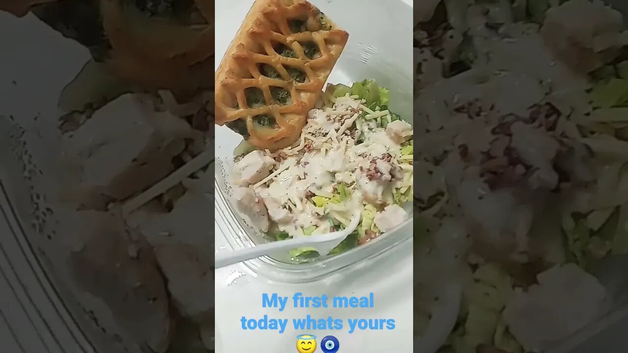 first meal today😇🧿🗣️