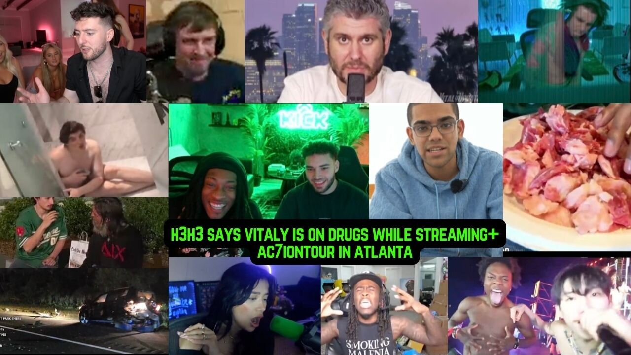 H3H3 SAYS VITALY IS ON DRUGS WHILE STREAMING + AC7IONTOUR IN ATLANTA #ac7ionman #h3h3 #kick