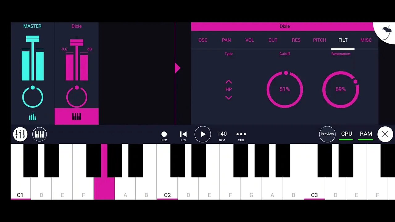 Tearout /Noise Sound Design [3x Osc] + Destructive Audio Track (FL Studio Mobile)