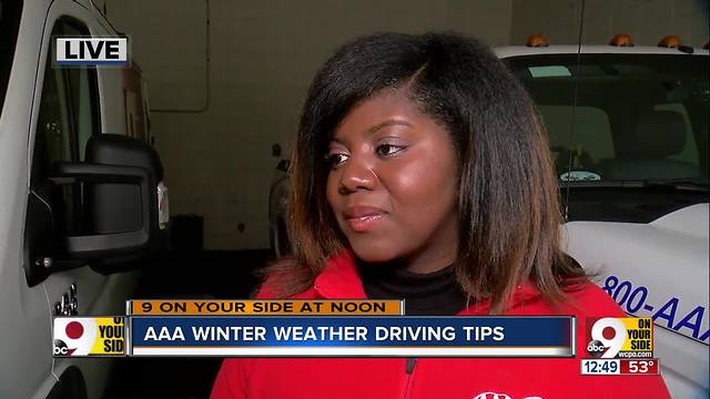 AAA winter weather driving tips