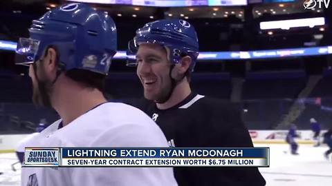 Tampa Bay Lightning sign defenseman Ryan McDonagh to 7-year, $47.6 million extension