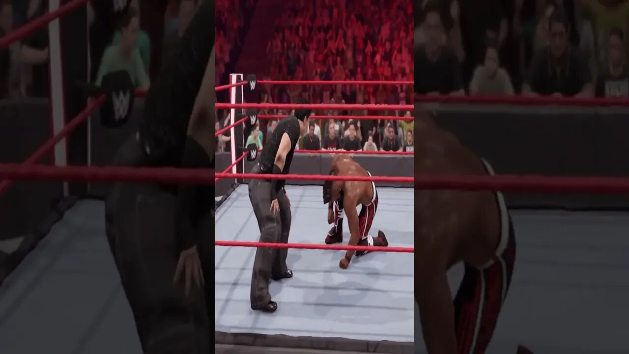 Derper takes one from Bongoz and still wins #shorts #shortsvideo #shortsfeed #wwe2k22