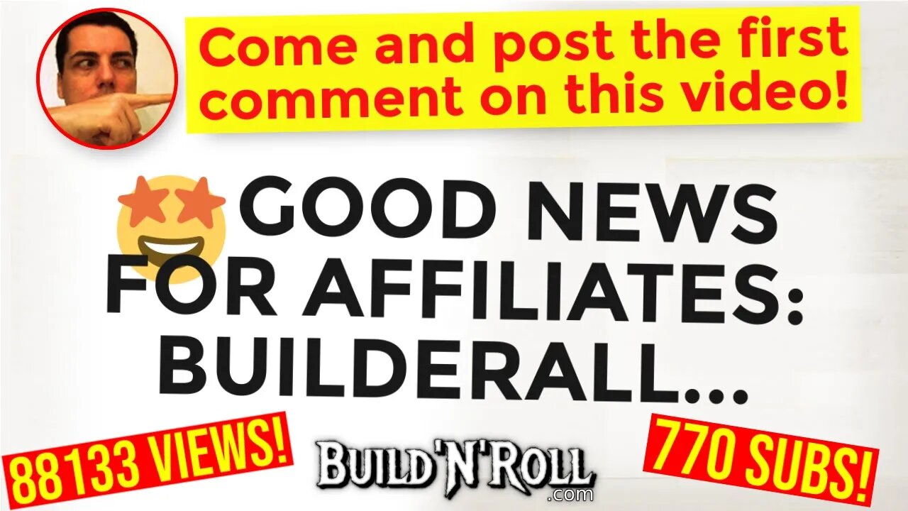 🤩 GOOD NEWS FOR AFFILIATES: BUILDERALL...