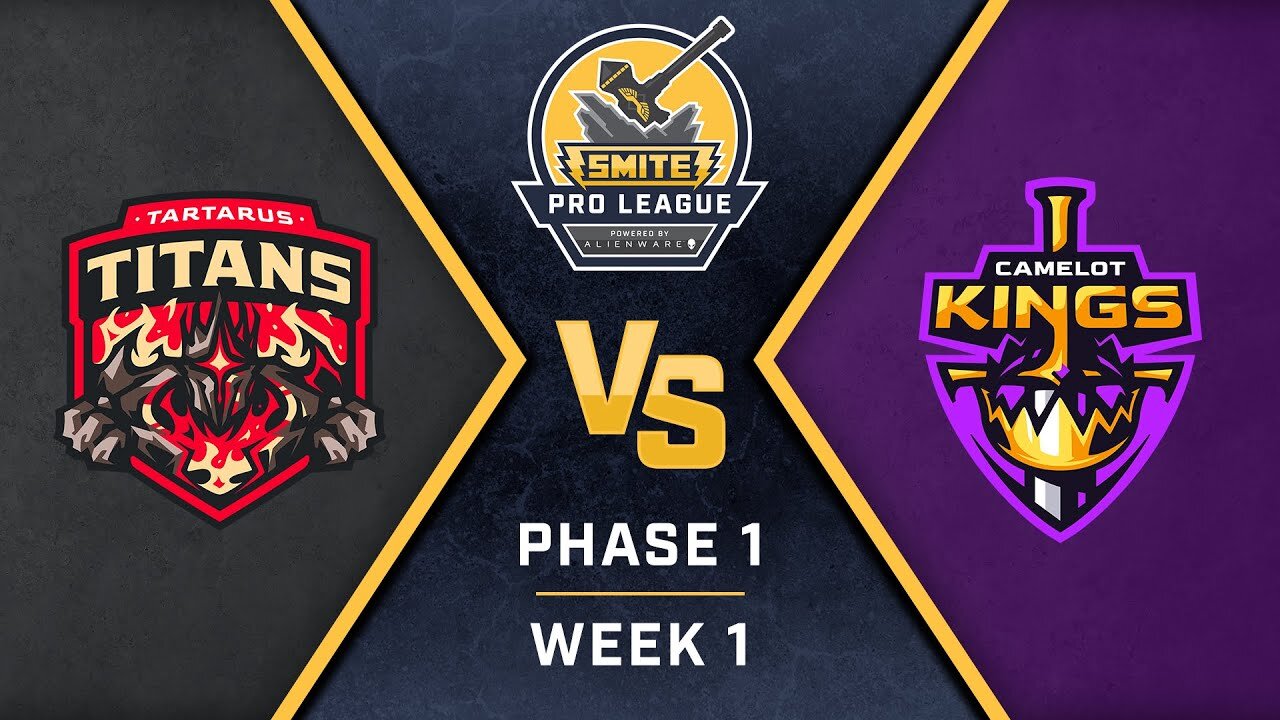 SMITE Pro League Phase 1 Week 1 Tartarus Titans vs Camelot Kings (Just the Action)