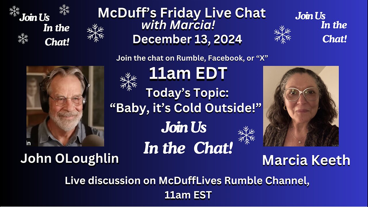 McDuff's Friday Live Chat, December 13, 2024