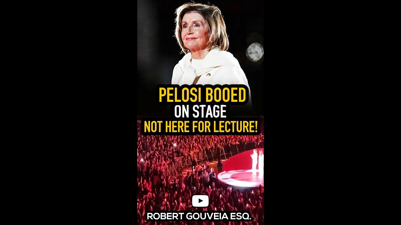 Pelosi Gets BOOED on Stage #shorts