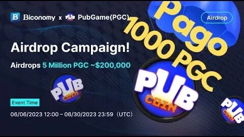 AIRDROP SURPRESA (PAGOU) 1000 PGC 40$ DOL CONFIRA SUA CONTA! SUI CADA DIA SE COMPLICANDO MAIS NEWS