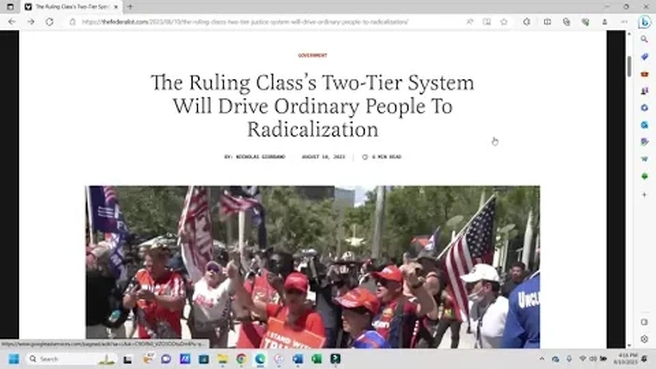 The Ruling Class's Two-Tiered Justice System Will Drive Ordinary Citizens To Radicalization